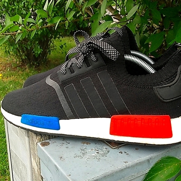 Adidas nmd 2016 "OG"COLORWAY BLK/WT/RD/BLU. EVERYTHING OG !!! Rare hard find** - Picture 4 of 7